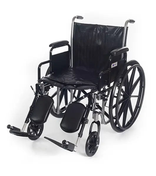 Wings Bariatric Wheelchair Hemi Capable, 500 lb. weight capacity, Detachable Desk Arm, Vinyl