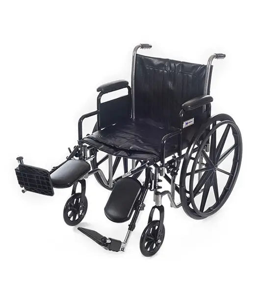 Wings Bariatric Wheelchair Hemi Capable, 500 lb. weight capacity, Detachable Desk Arm, Vinyl
