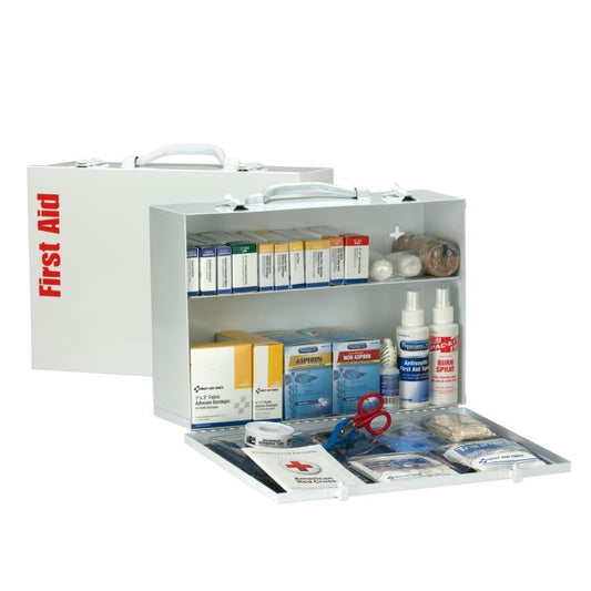 First Aid Only 2 Shelf First Aid Cabinet With Medications, ANSI Compliant