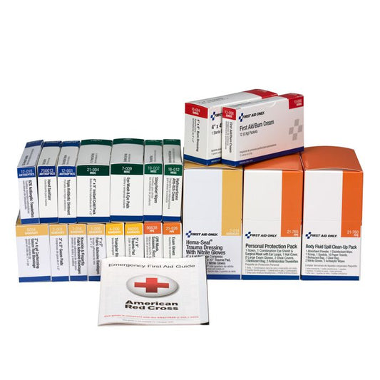 First Aid Only 75 Person Unitized First Aid & BBP Pack Refill, ANSI Compliant