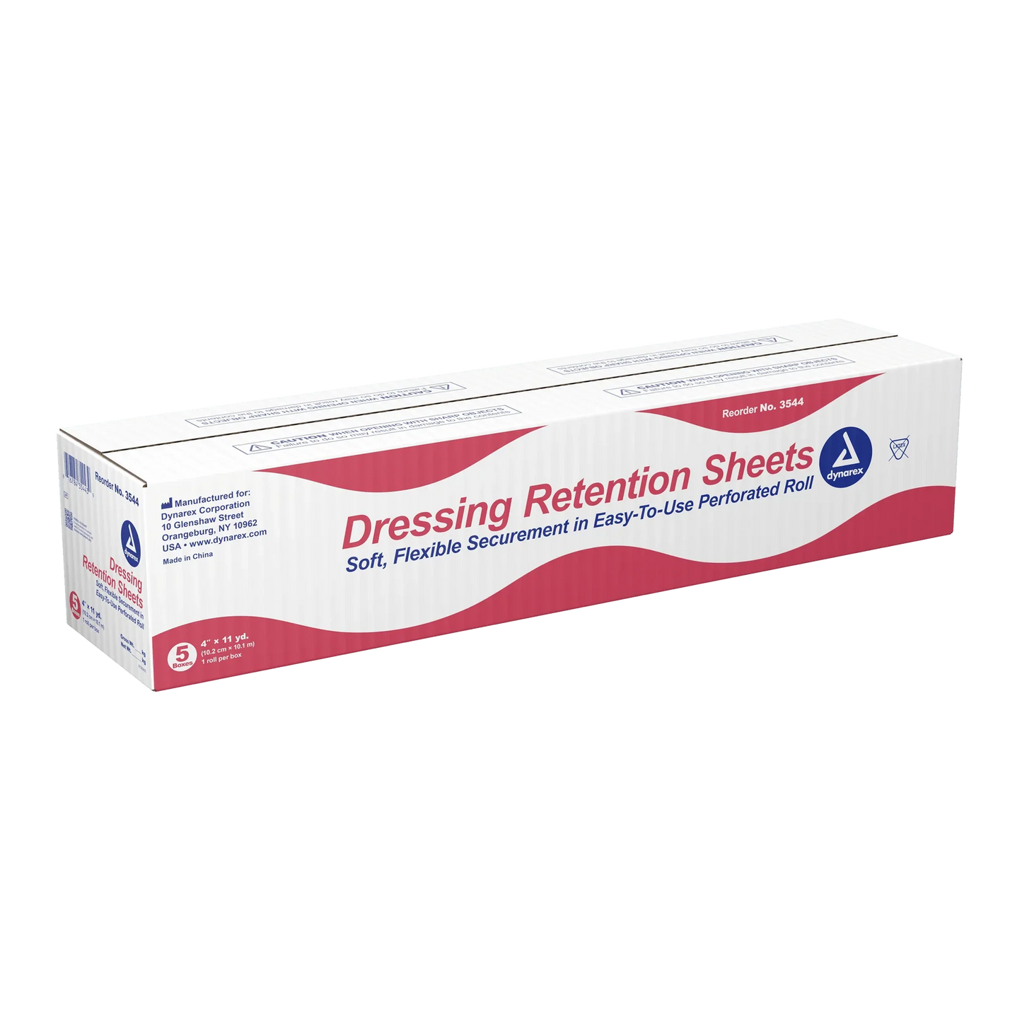 Dynarex Dressing Retention Sheet - Latex Free, 5ea/cs (5 Count)