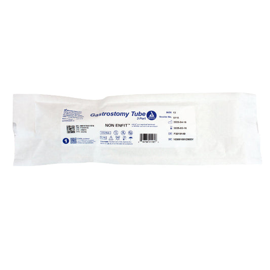 Dynarex Gastrostomy Tube, 3 port, NON-ENFit (5 Count)