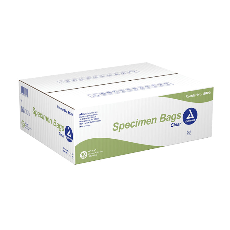 Dynarex Specimen Bags, 2 mil (1000 Count)